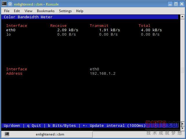Linux服务器上监控网络宽带的18个命令_布加迪_09