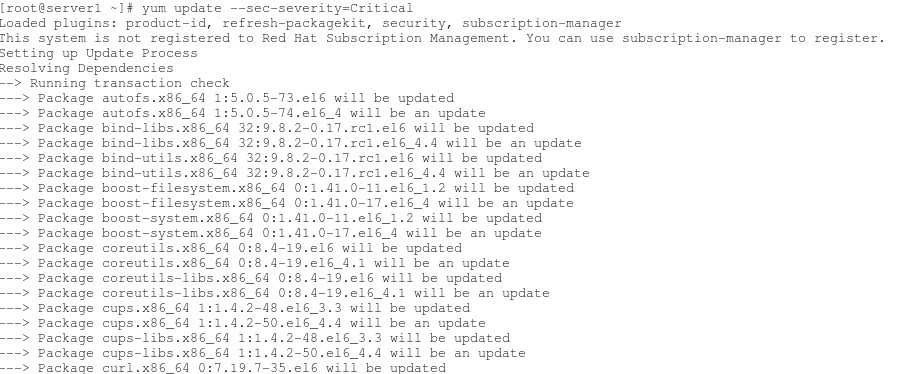 在RHEL下更新指定类的软件包_RHEL_04