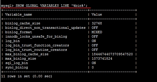 Linux下MYSQL数据语言，全局变量，查询_mysql