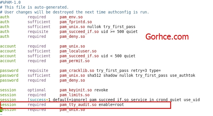 在RHEL6.4下审计root用户的行为  方案一         薛忠权ERIKXUE_erikxue