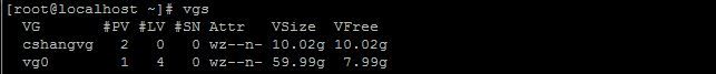 Linux下的LVM创建以及Linux快照卷_vg_09