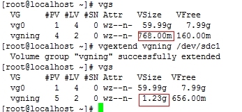 LVM基本配置（缩减、扩张、快照）实际操作_空间_08