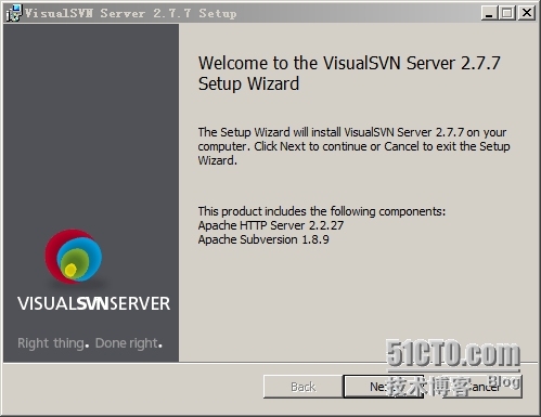 windows  安装VisualSVN-Server并设置域验证_域验证