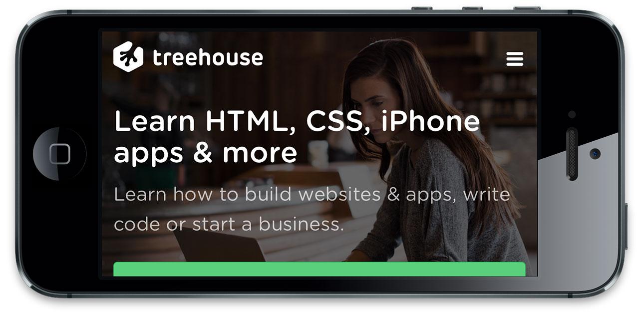Treehouse on iPhone