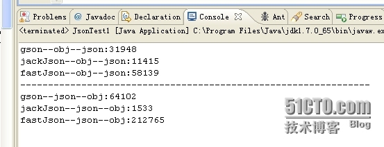 fastJson,jackJson,Gson性能比较_fastJson