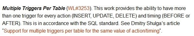 MySQL5.7 支持一个表有多个INSERT/DELETE/UPDATE触发器_触发器_04