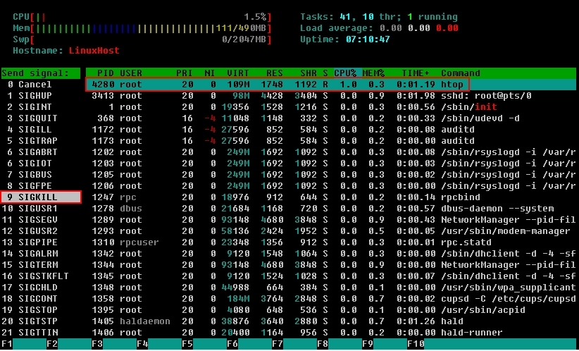 Linux下进程管理工具之（二）：htop_htop_15