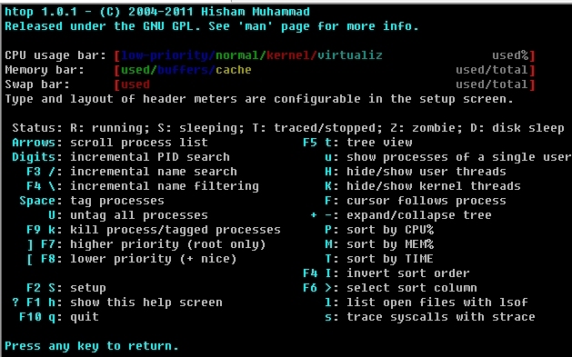 Linux下进程管理工具之（二）：htop_htop_05