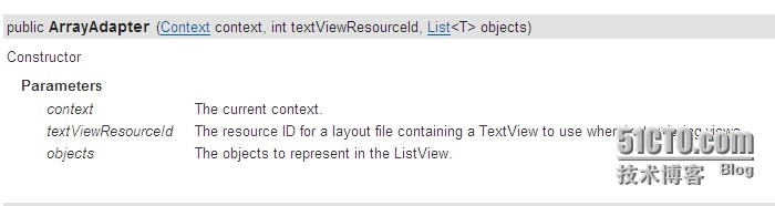 ArrayAdapter的定义_Adapter