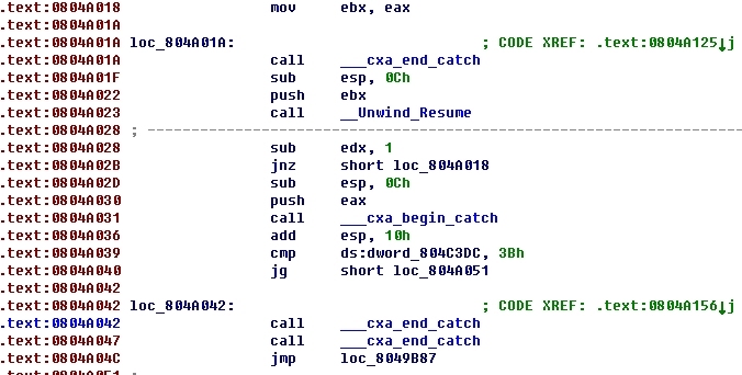 SCTF-2014 misc100 writeup（赛后分析）_c++异常逆向_06