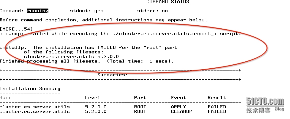 Unix Study--AIX5.3.8 安装hacmp52 报错_oracle_02