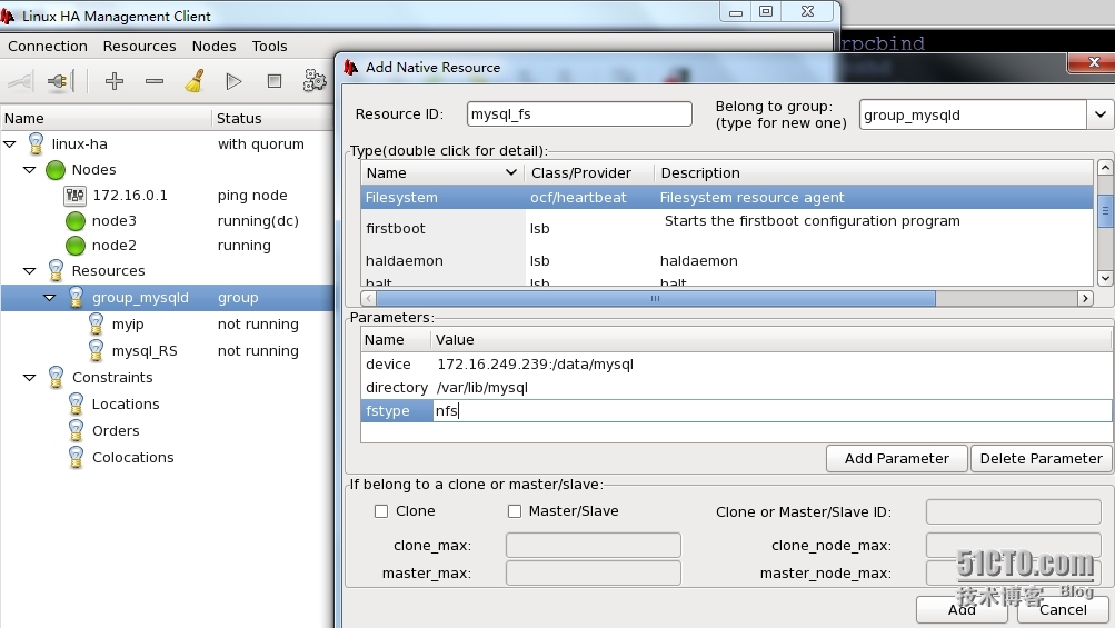 heartbeat V2实现MySQL+NFS高可用_高可用_06