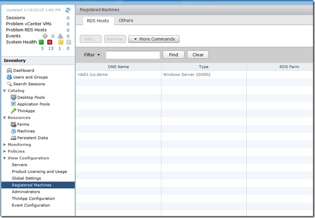 VMware Horzion View 6.0 Part 10 之RDS Desktop和RDS APP创建_VMware Horizon View_10