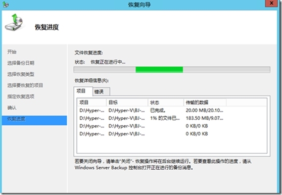 使用Windows Server Backup备份与还原Hyper-V虚拟机_虚拟机_23