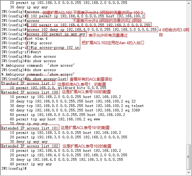 标准ACL、扩展ACL和命名ACL的理论和配置实例_标准ACL_14