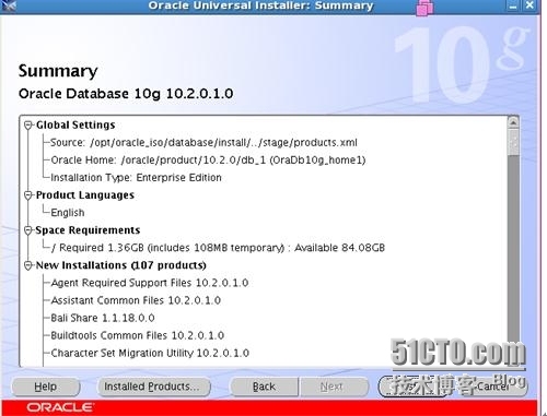 RHEL5.4下安装oracle10g release2_RHEL5.4_05