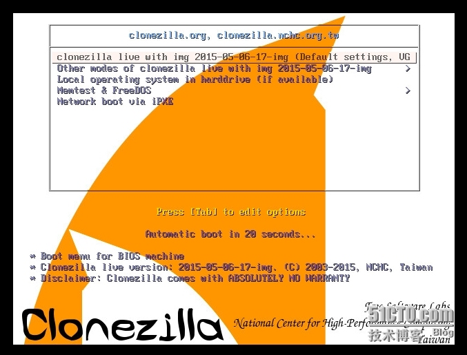 Clonezilla备份还原系统_系统备份_02