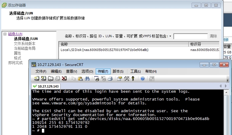 ESXI5.5添加本地磁盘出错的解决_ESXi5.5_04