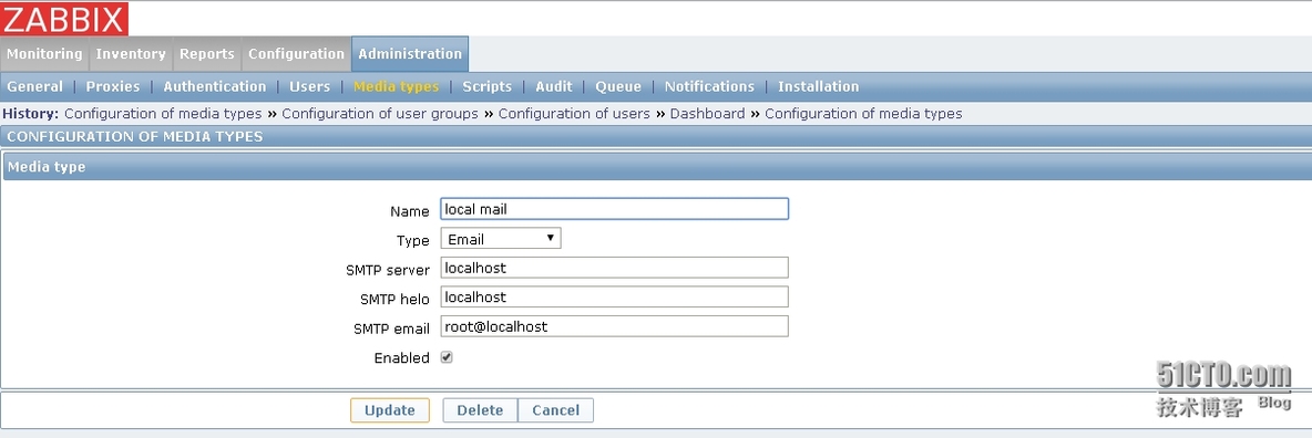 zabbix------定义media媒介_zabbix media mail