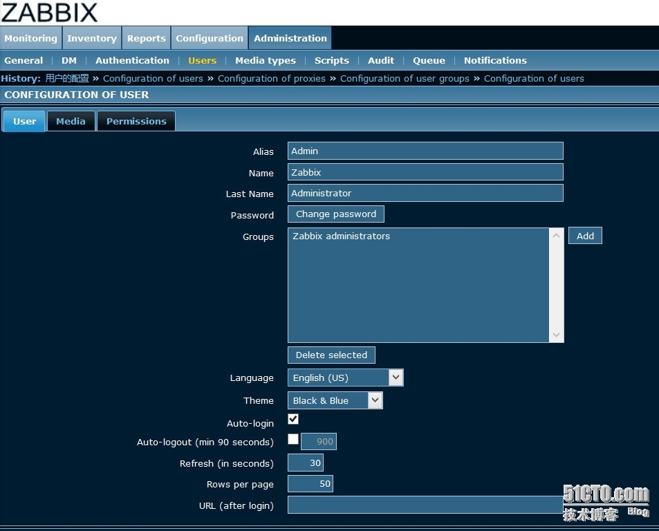 zabbix企业级分布式监控系统--zabbix-server和zabbix-agent的配置过程_网易_09