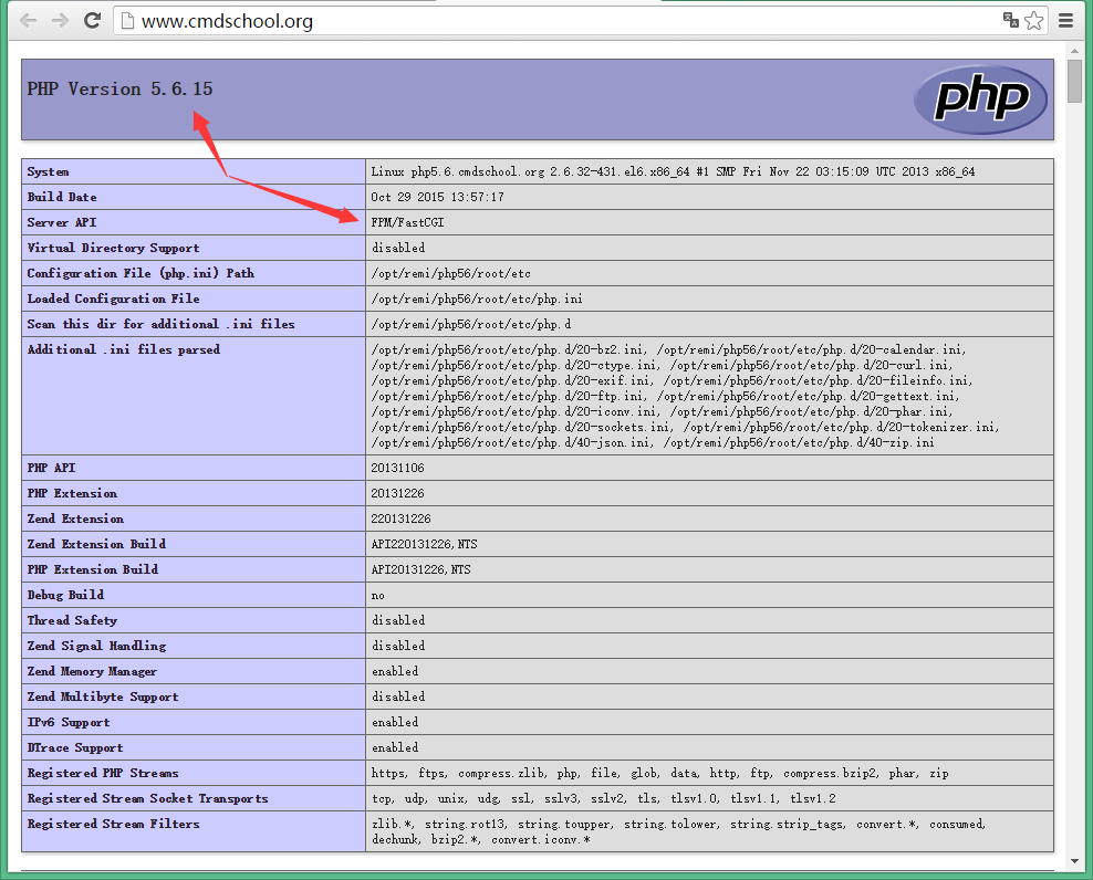 php5.6完全yum安装LAMP环境并加载fastcgi模块_mysql