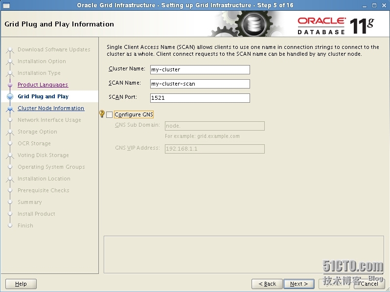 Installation Oracle11gR2 RAC One Node -----安装配置grid_ONE_05