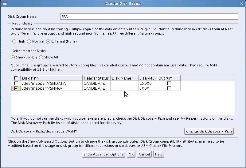 Installation Oracle11gR2 RAC---创建ASM磁盘组_磁盘_02