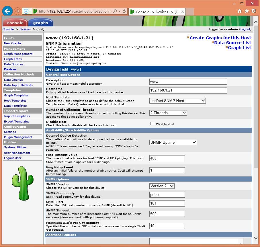 Cacti基于SNMP服务添加监控远程Linux主机_cacti_04