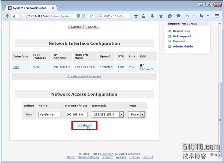 基于iSCSI下的openfiler2.99下使逻辑卷最大化（命令行方式）_openfiler_04