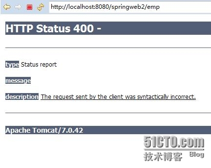 解决SpringMVC入参出现The request sent by the client was syntactically incorrect请求语法错误方法_SpringMVC   400