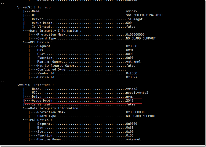 如何查看阵列卡的队列深度_VSAN_03