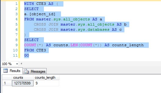 一次性事务和CTE插入数据的比较_SQL_02