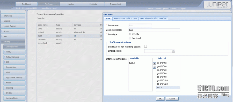 juniper SRX防火墙和cisco 交换机链路聚合配置_交换机