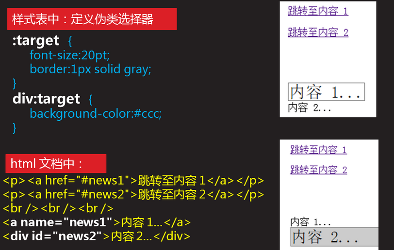 Css3之高级-1 Css复杂选择器（兄弟选择器 、属性选择器、伪类选择器、伪元素选择器）_target_06