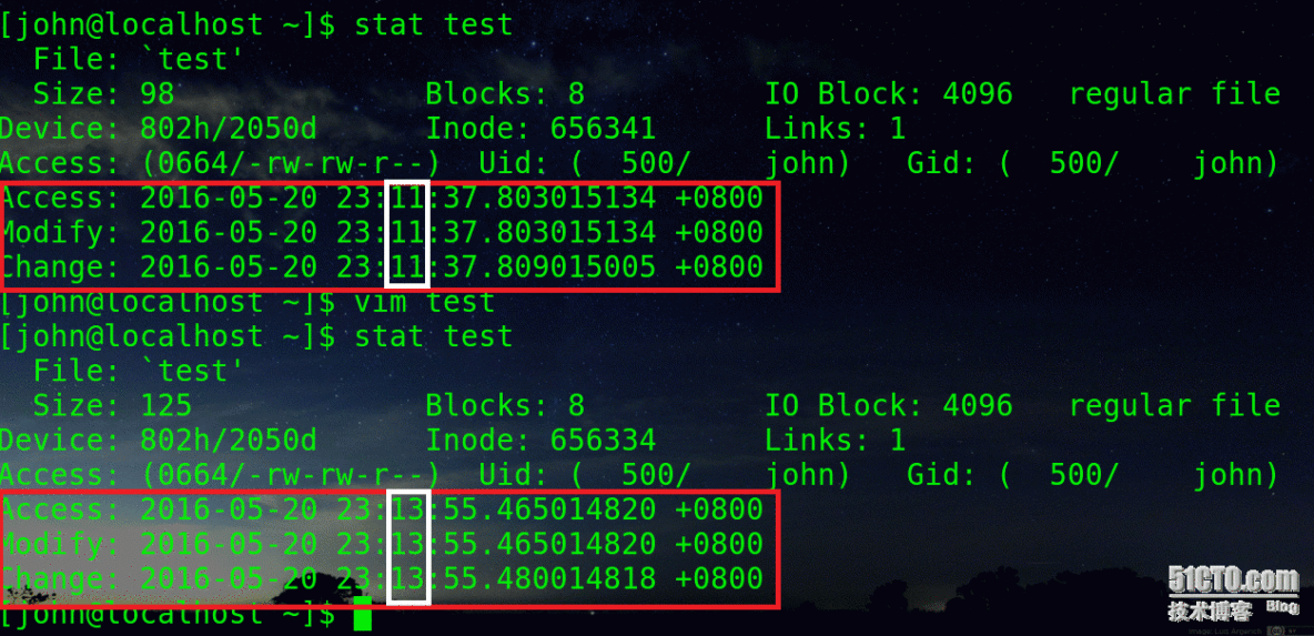 Linux下的find指令分析 ， atime, ctime, mtime_modify_02