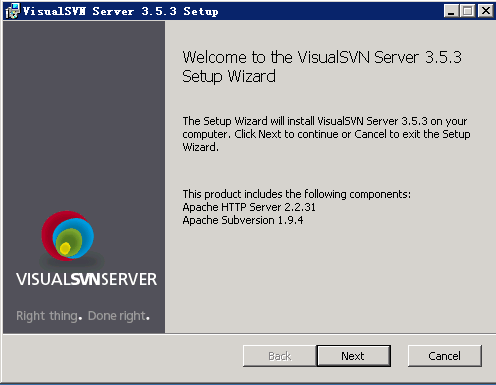 SVN之三：Visualsvn Server简易部署及目录权限_SVN_02