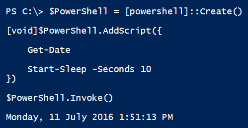 PowerShell runspace 的创建，使用和查错_Power