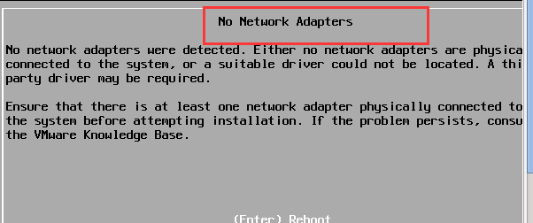 安装exsi6.0和exsi5都报错：No Network Adapters或是No NIC found_NIC