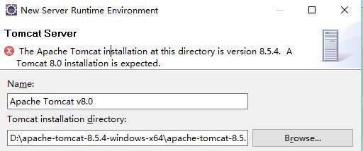 Eclipse上新建动态web项目时出现Tomcat不匹配问题_numbers