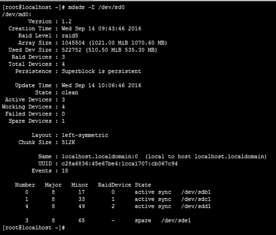 在Linux上使用软RAID模拟磁盘损坏实验_RAID_06