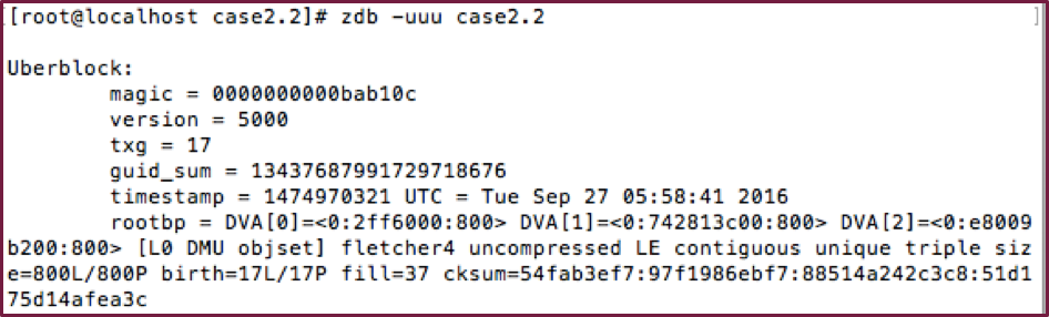 ZFS调试命令zdb之进阶用法_zfs