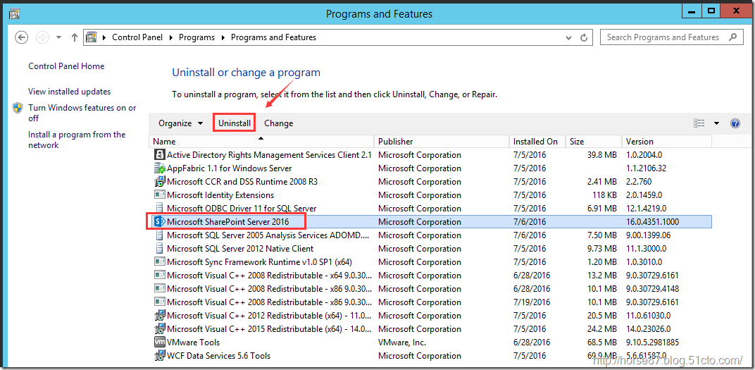 卸载SharePoint 2016_卸载_06