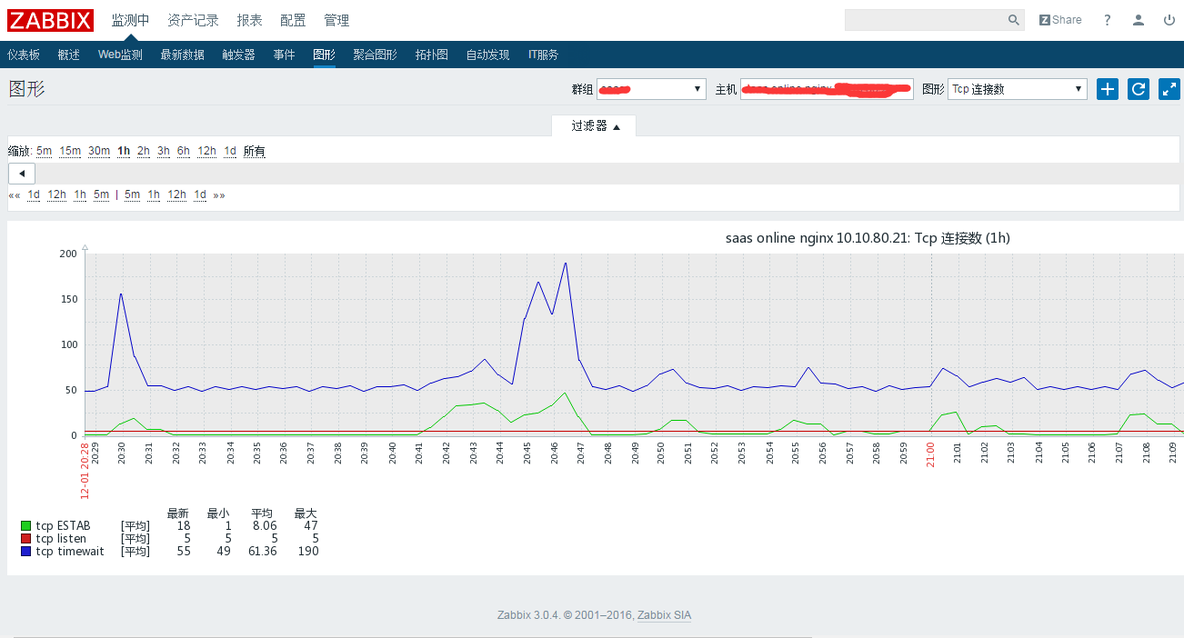 zabbix 监控主机tcp连接数_监控主机_07