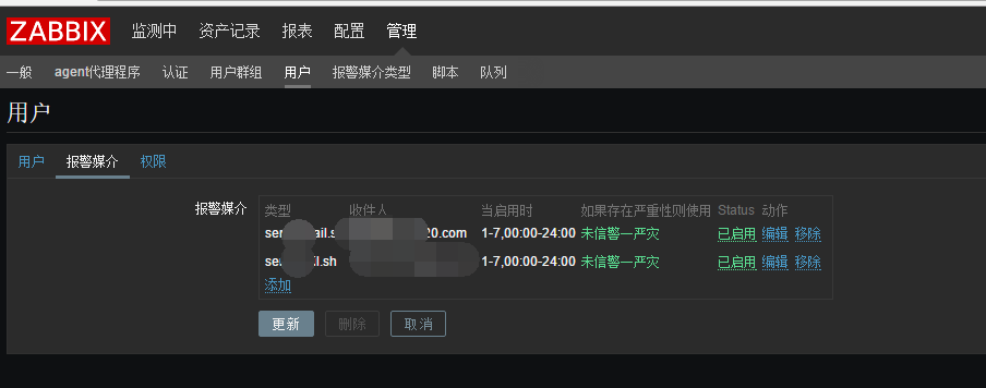 ZABBIX3.04设置外部邮件报警_ZABBIX_02