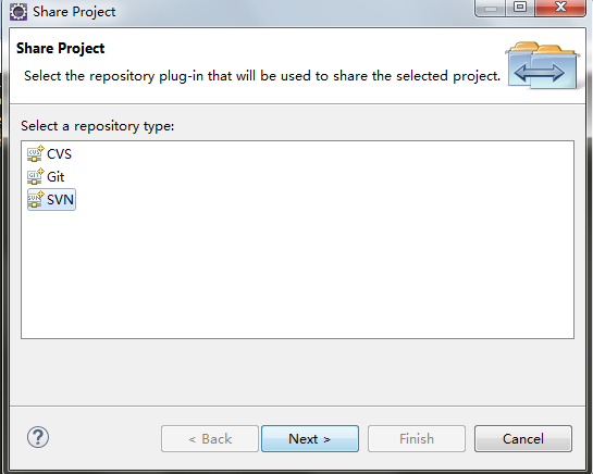 SVN 的使用(二)  Eclipse 中的使用_SVN_04