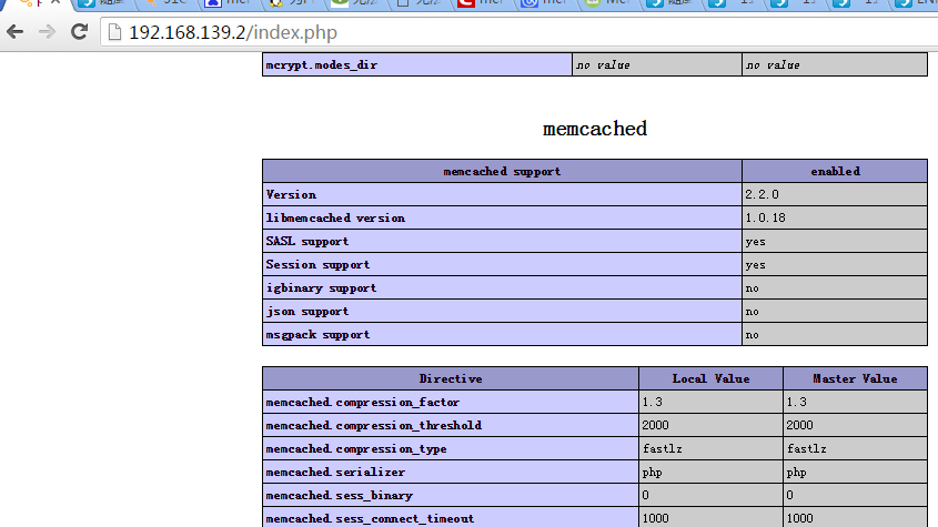 Memcached的安装配置及将PHP的session保存在Memcached中_配置