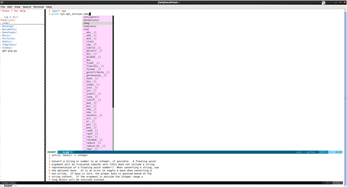 centos6.8 vim+python 开发环境配置_vim python centos de_03