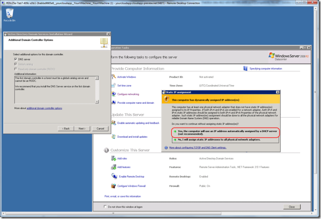 Windows Azure 配置Active Directory 主机（3）_虚拟机_09