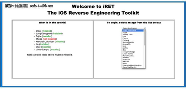 iRET - iOS Reverse Engineering Toolkit