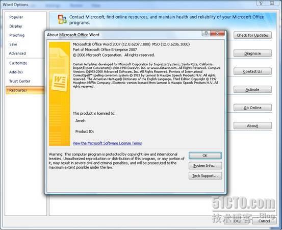 Office 2007 SP1技术预览版发布（附截图）_阿拉丁的技术博客_51CTO博客